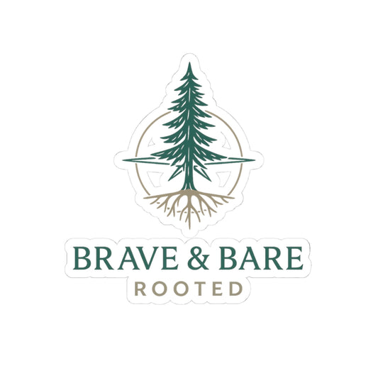 Logo sticker (Brave & Bare | Rooted)