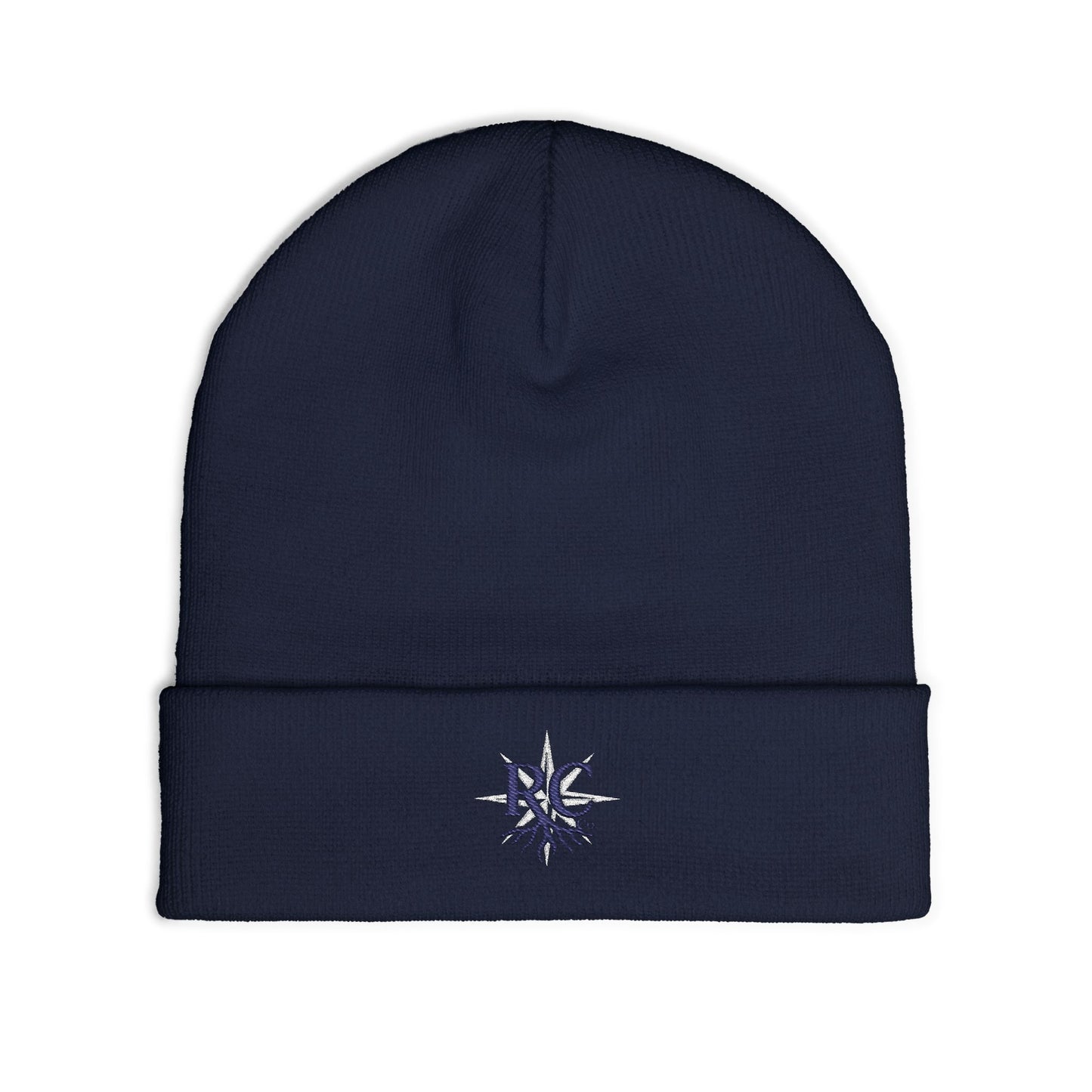 Embroidered Knit Beanie (Rooted in Chaos)
