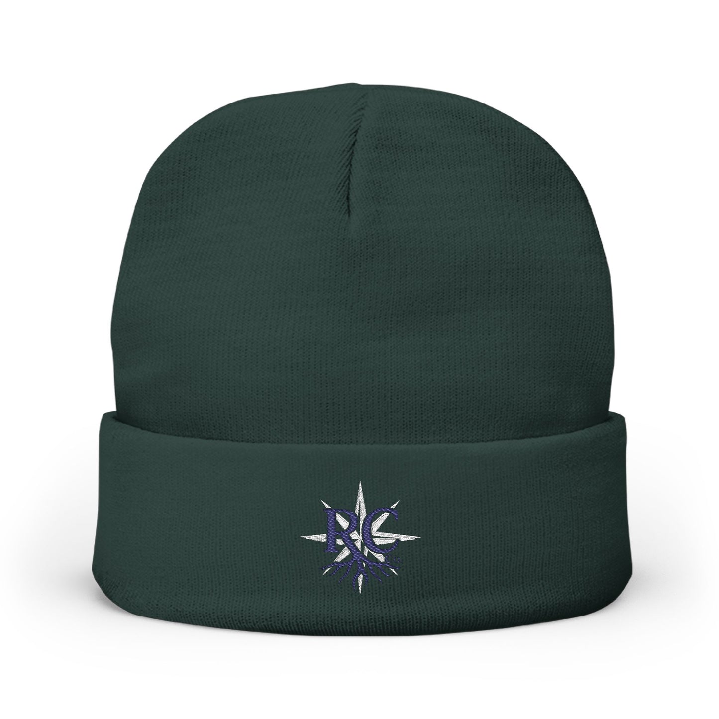Embroidered Knit Beanie (Rooted in Chaos)