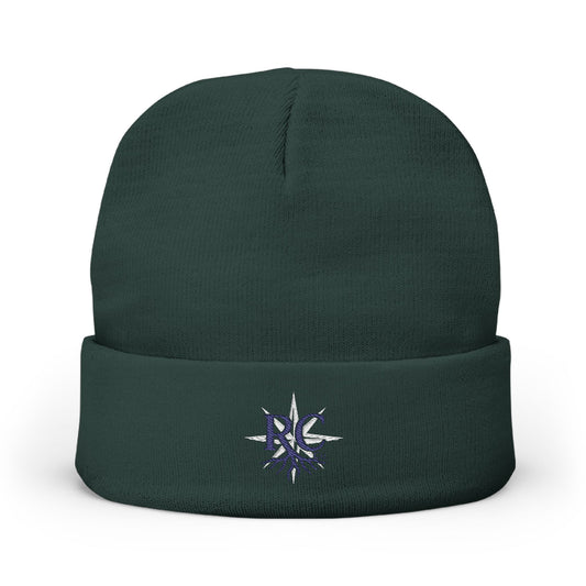 Embroidered Knit Beanie (Rooted in Chaos)