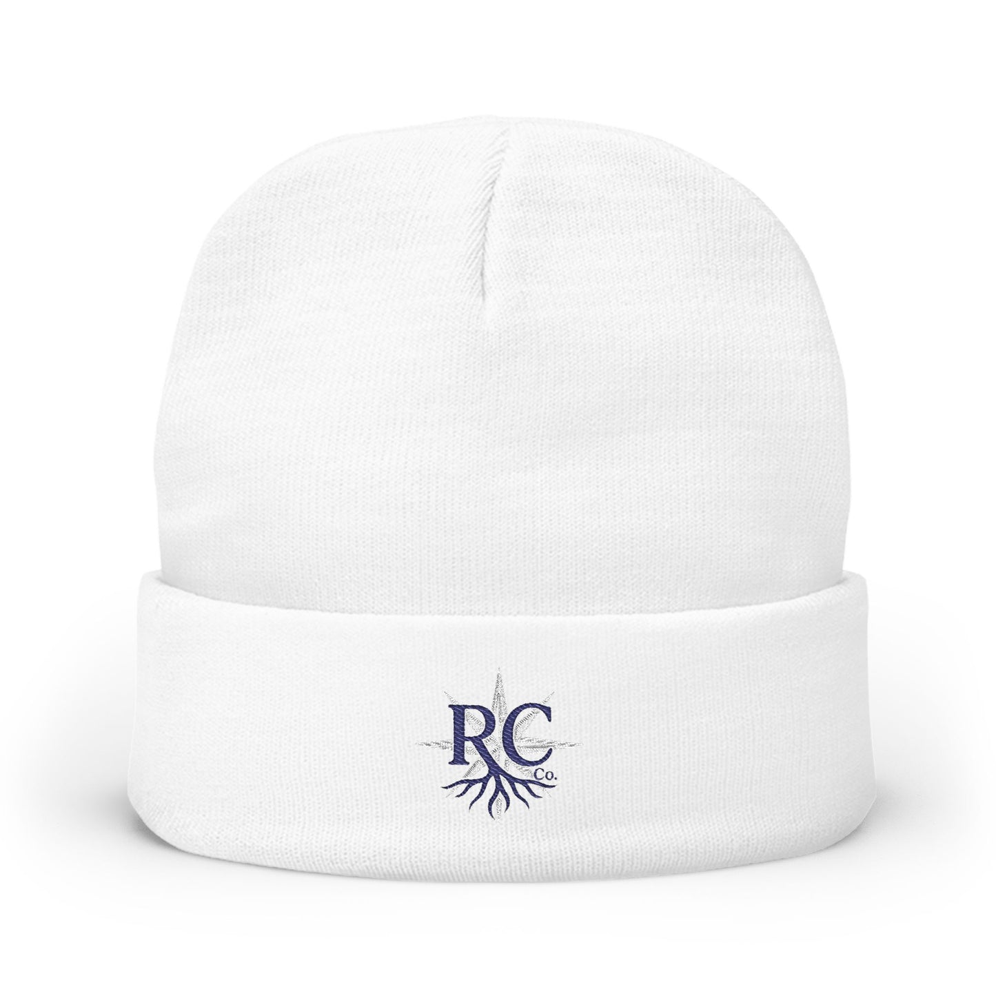 Embroidered Knit Beanie (Rooted in Chaos)