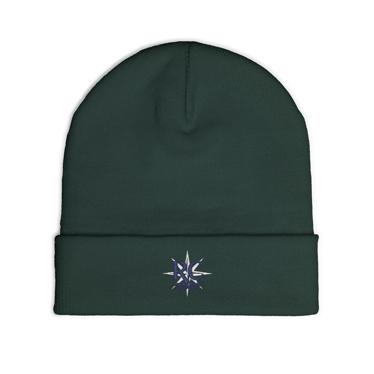 Embroidered Knit Beanie (Rooted in Chaos)