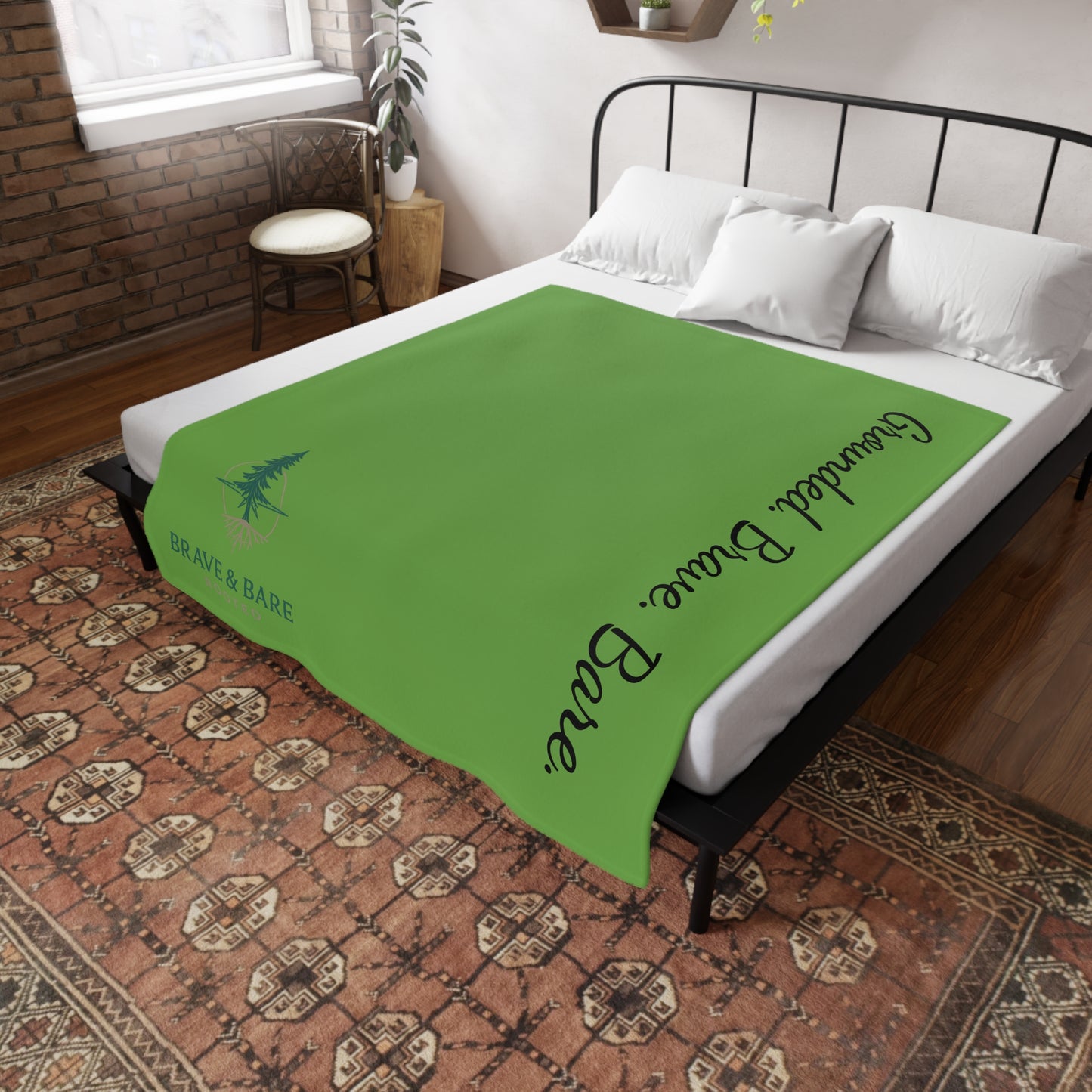 Plush Fleece Blanket (Brave & Bare | Rooted)