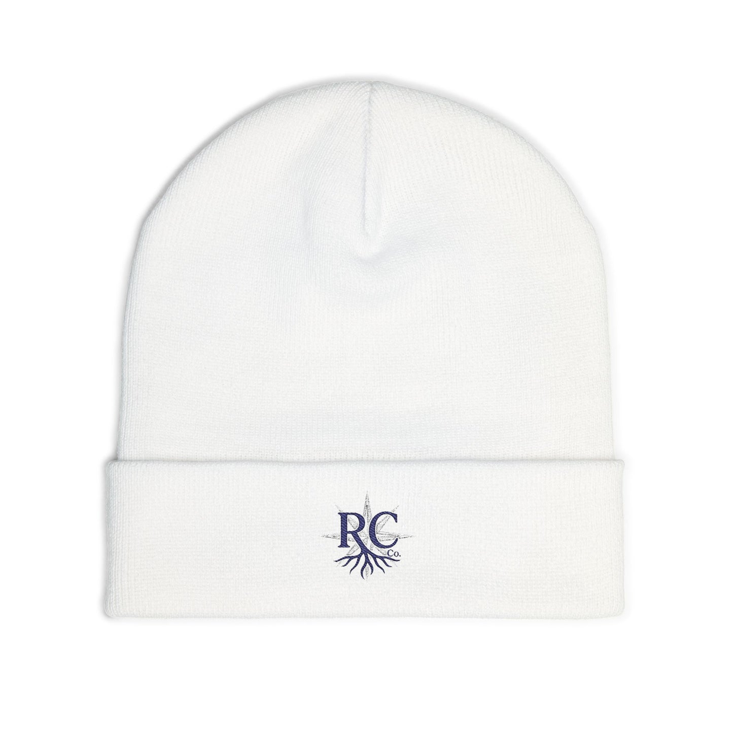 Embroidered Knit Beanie (Rooted in Chaos)