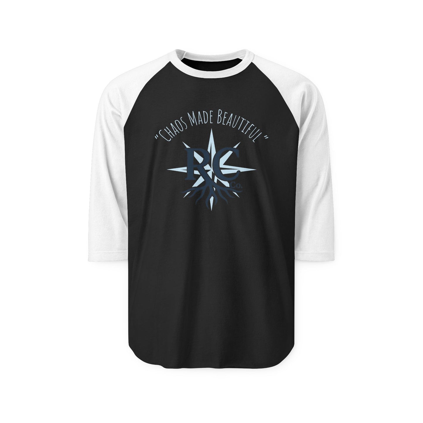 "Chaos Made Beautiful" Baseball Tee//Unisex (Rooted in Chaos)