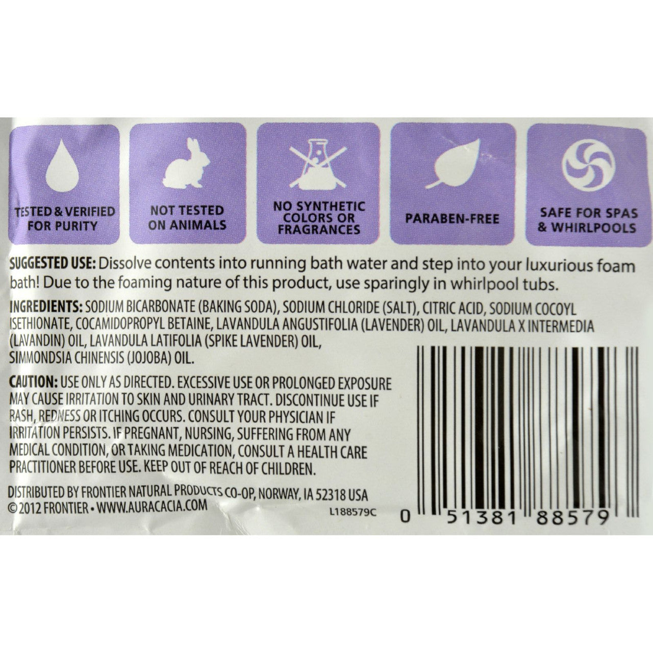Aura Cacia Lavender Foam Bath (6x2.5 Oz)