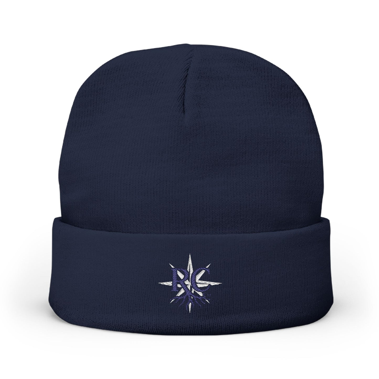 Embroidered Knit Beanie (Rooted in Chaos)
